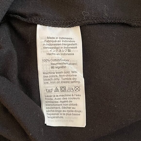 Women's XS Madewell Short Sleeve Black Tee Dress - Picture 6 of 8